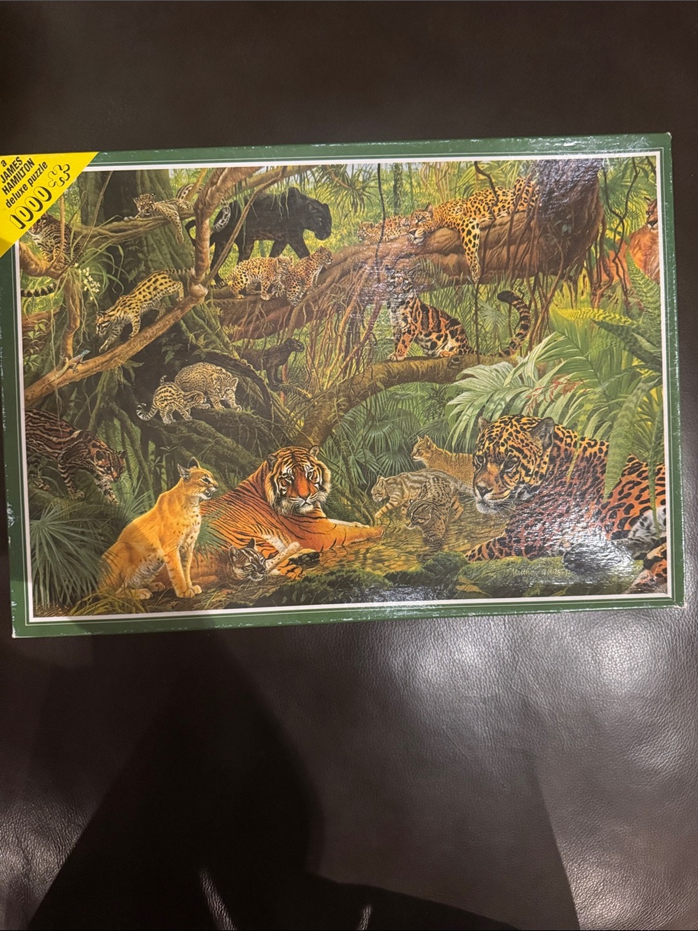 Rainforest Cats Deluxe Jigsaw Puzzle 1000 Pc Complete